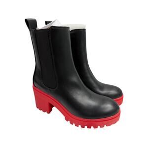 Wild Pair Womens Brooklan Faux Leather Chelsea Boots Size 5.5 NEW # Box M795